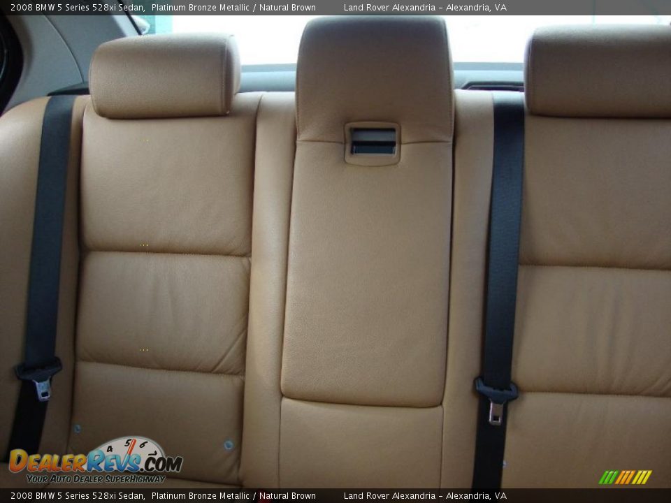 Natural Brown Interior - 2008 BMW 5 Series 528xi Sedan Photo #16
