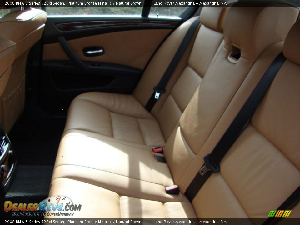 Natural Brown Interior - 2008 BMW 5 Series 528xi Sedan Photo #17
