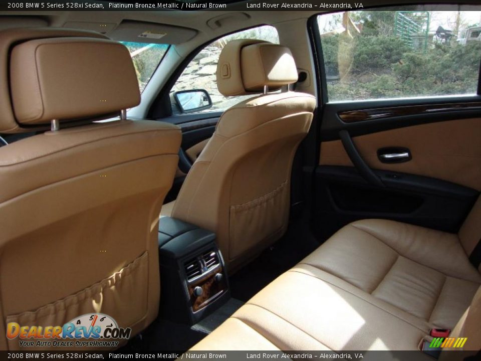 Natural Brown Interior - 2008 BMW 5 Series 528xi Sedan Photo #18