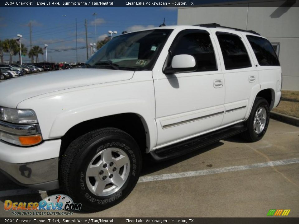 2004 Chevrolet Tahoe LT 4x4 Summit White / Tan/Neutral Photo #3