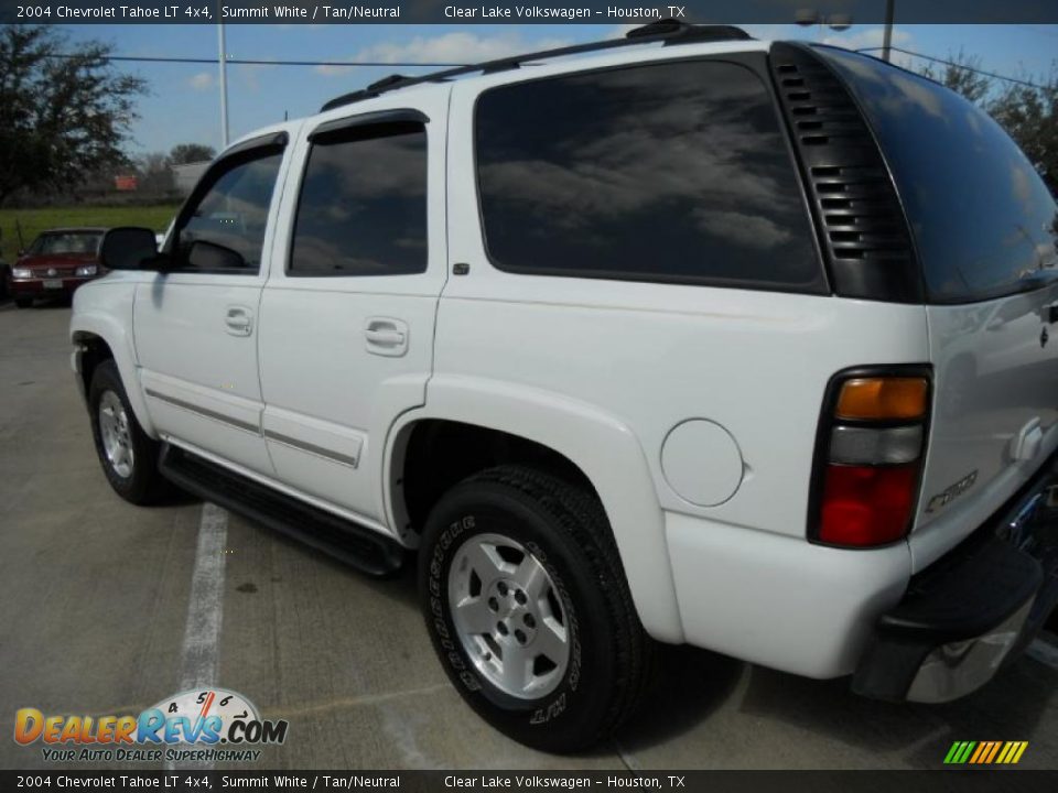 2004 Chevrolet Tahoe LT 4x4 Summit White / Tan/Neutral Photo #5