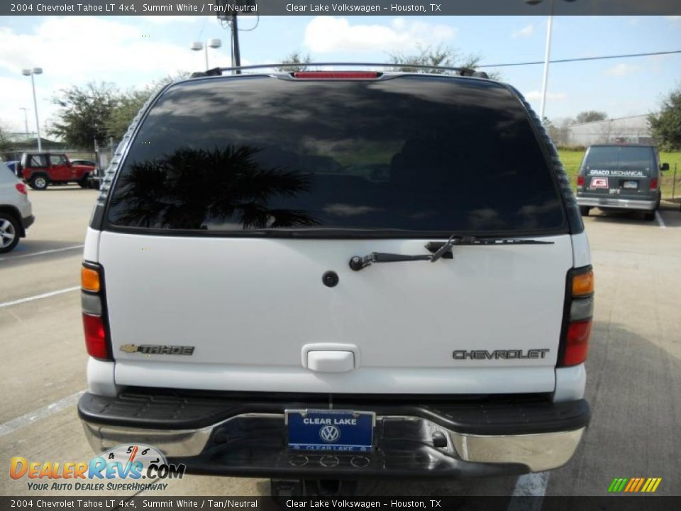 2004 Chevrolet Tahoe LT 4x4 Summit White / Tan/Neutral Photo #6