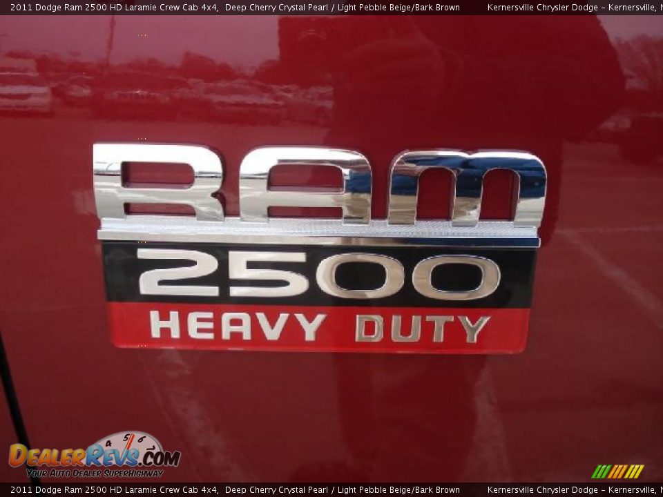 2011 Dodge Ram 2500 HD Laramie Crew Cab 4x4 Deep Cherry Crystal Pearl / Light Pebble Beige/Bark Brown Photo #19