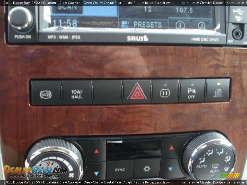 2011 Dodge Ram 2500 HD Laramie Crew Cab 4x4 Deep Cherry Crystal Pearl / Light Pebble Beige/Bark Brown Photo #22