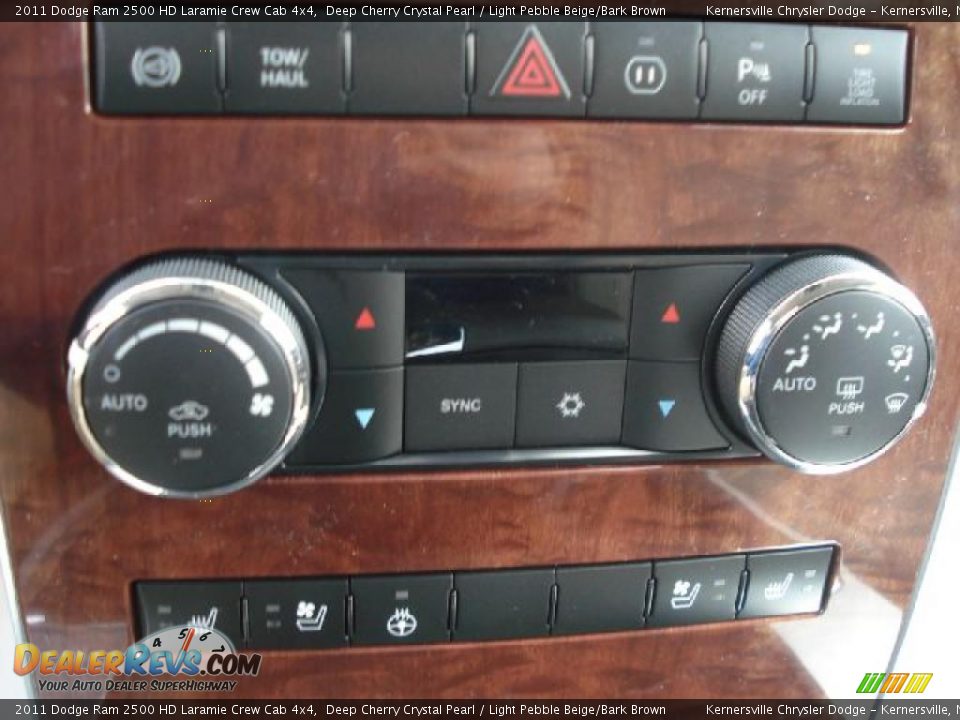 2011 Dodge Ram 2500 HD Laramie Crew Cab 4x4 Deep Cherry Crystal Pearl / Light Pebble Beige/Bark Brown Photo #24