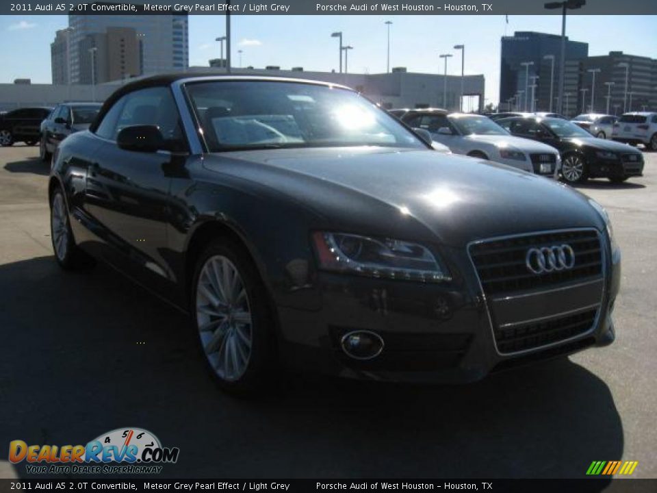 2011 Audi A5 2.0T Convertible Meteor Grey Pearl Effect / Light Grey Photo #1