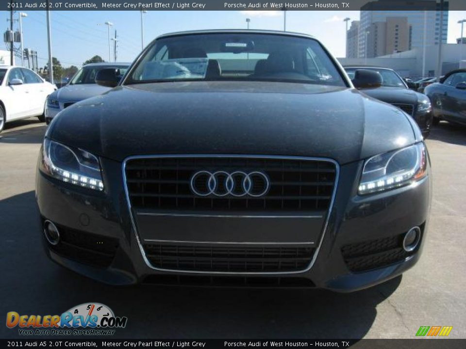 2011 Audi A5 2.0T Convertible Meteor Grey Pearl Effect / Light Grey Photo #2