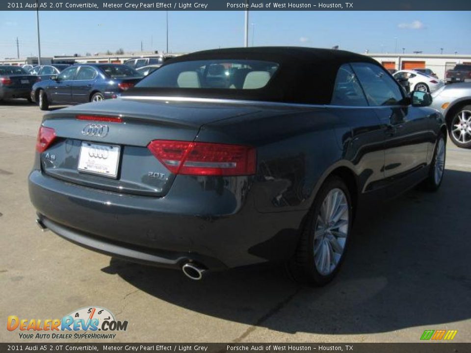 2011 Audi A5 2.0T Convertible Meteor Grey Pearl Effect / Light Grey Photo #4