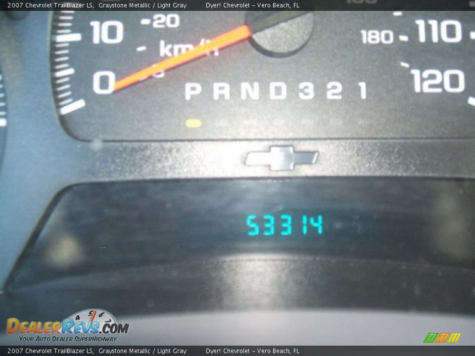 2007 Chevrolet TrailBlazer LS Graystone Metallic / Light Gray Photo #9