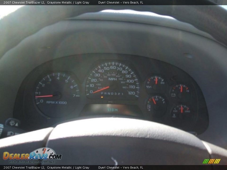 2007 Chevrolet TrailBlazer LS Graystone Metallic / Light Gray Photo #10