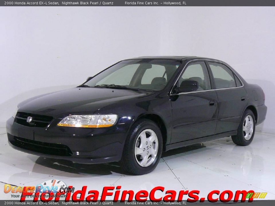 2000 Honda Accord EX-L Sedan Nighthawk Black Pearl / Quartz Photo #1
