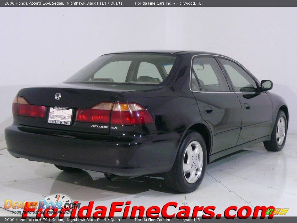 2000 Honda Accord EX-L Sedan Nighthawk Black Pearl / Quartz Photo #2