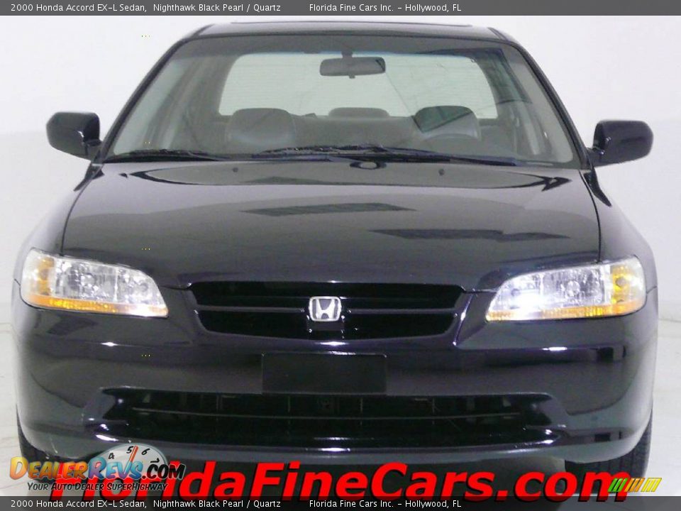 2000 Honda Accord EX-L Sedan Nighthawk Black Pearl / Quartz Photo #5