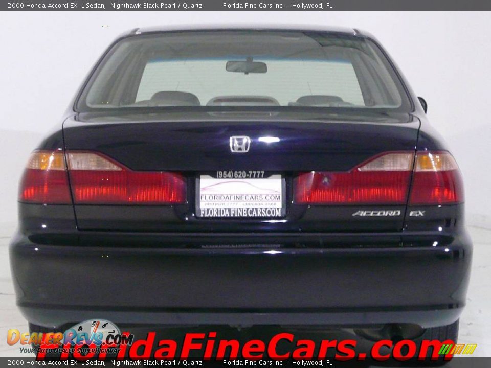 2000 Honda Accord EX-L Sedan Nighthawk Black Pearl / Quartz Photo #6