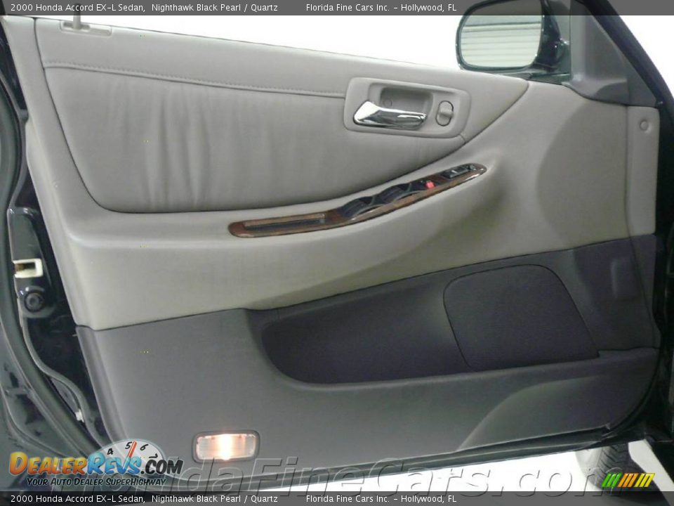 2000 Honda Accord EX-L Sedan Nighthawk Black Pearl / Quartz Photo #11