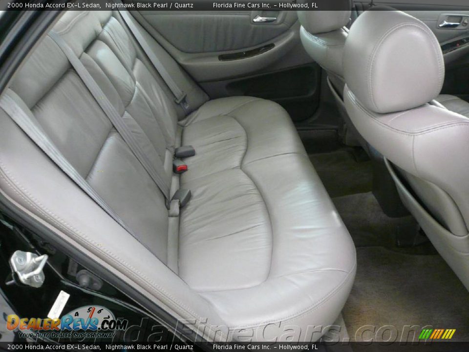 2000 Honda Accord EX-L Sedan Nighthawk Black Pearl / Quartz Photo #14