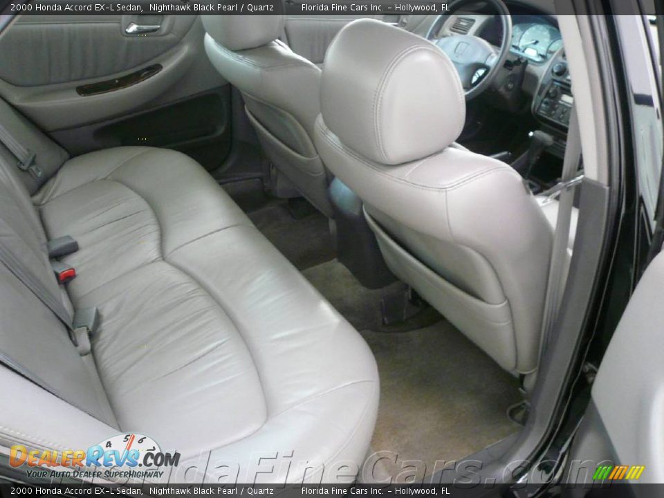2000 Honda Accord EX-L Sedan Nighthawk Black Pearl / Quartz Photo #15