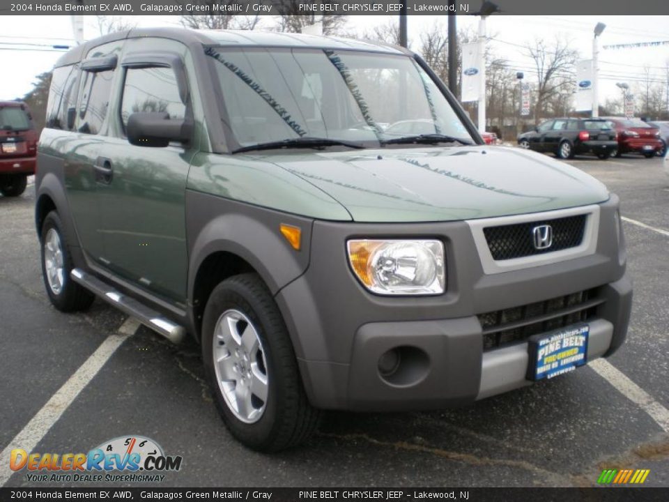 2004 Honda Element EX AWD Galapagos Green Metallic / Gray Photo #3