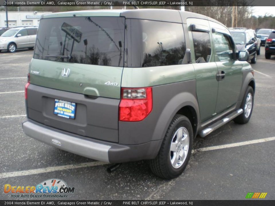 2004 Honda Element EX AWD Galapagos Green Metallic / Gray Photo #5