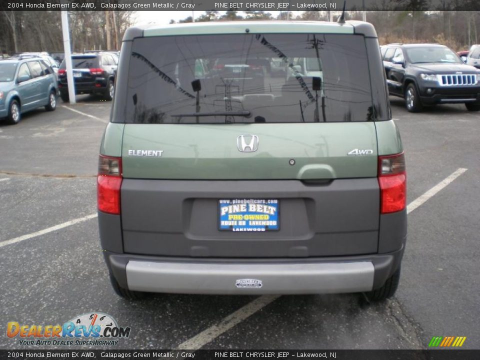 2004 Honda Element EX AWD Galapagos Green Metallic / Gray Photo #6