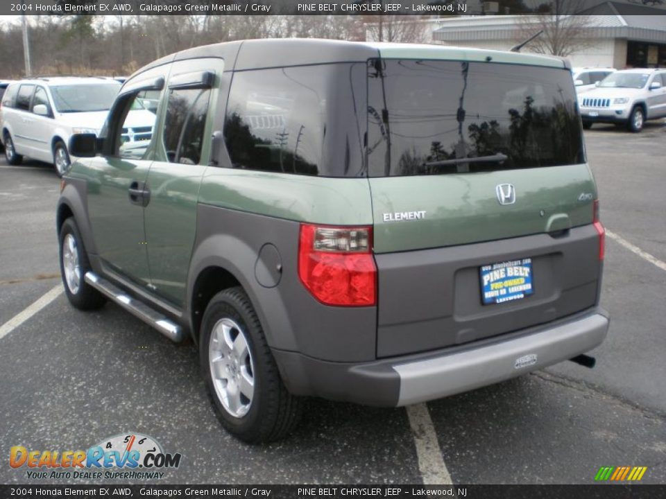 2004 Honda Element EX AWD Galapagos Green Metallic / Gray Photo #7