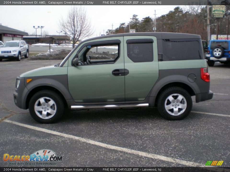 2004 Honda Element EX AWD Galapagos Green Metallic / Gray Photo #9