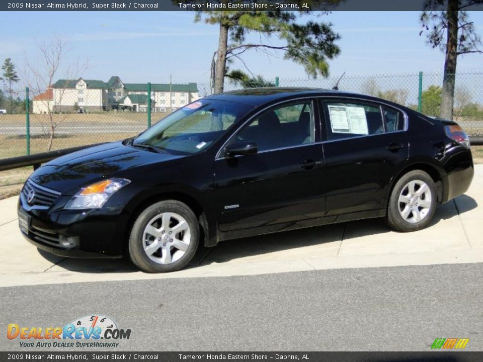 2009 Nissan altima hybrid black #2