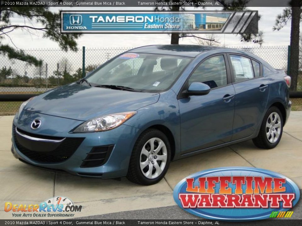 2010 Mazda MAZDA3 i Sport 4 Door Gunmetal Blue Mica / Black Photo #1