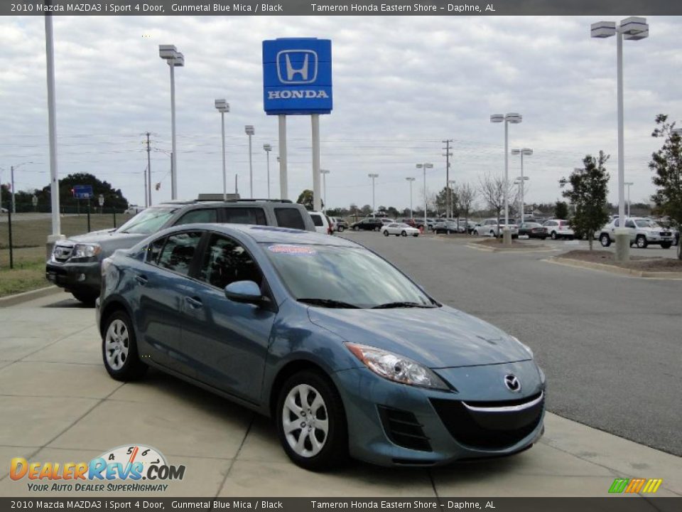 2010 Mazda MAZDA3 i Sport 4 Door Gunmetal Blue Mica / Black Photo #2