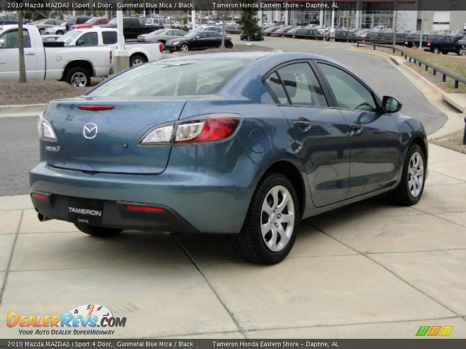 2010 Mazda MAZDA3 i Sport 4 Door Gunmetal Blue Mica / Black Photo #5