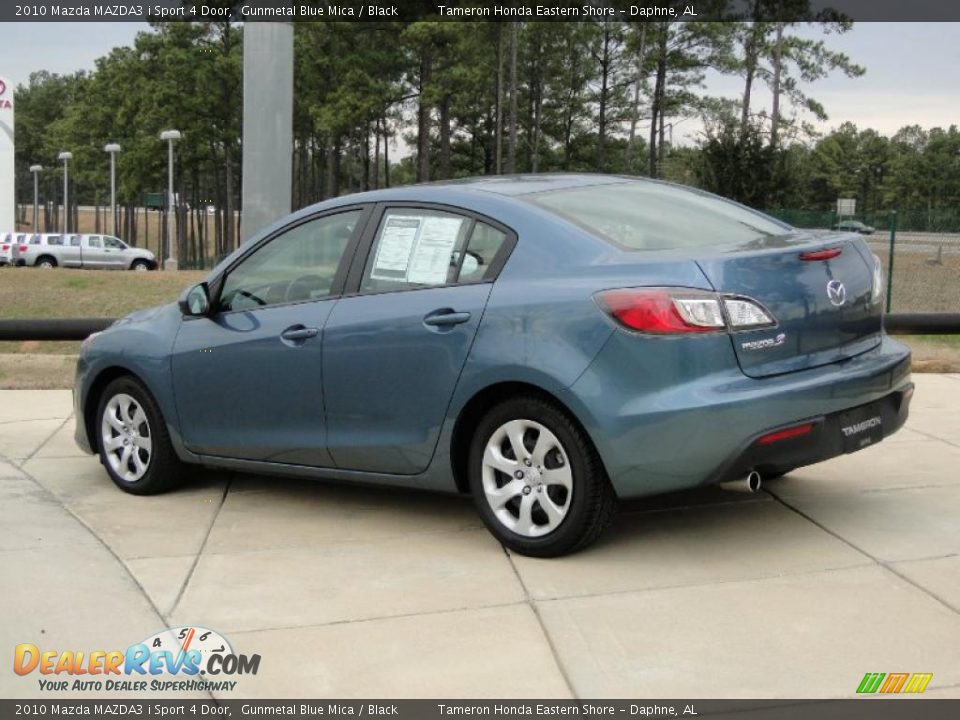 2010 Mazda MAZDA3 i Sport 4 Door Gunmetal Blue Mica / Black Photo #6