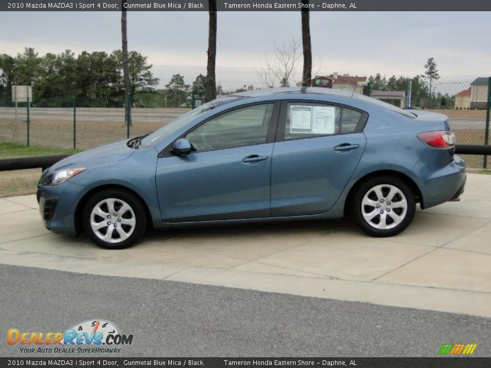 2010 Mazda MAZDA3 i Sport 4 Door Gunmetal Blue Mica / Black Photo #7