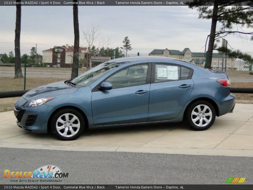 2010 Mazda MAZDA3 i Sport 4 Door Gunmetal Blue Mica / Black Photo #8