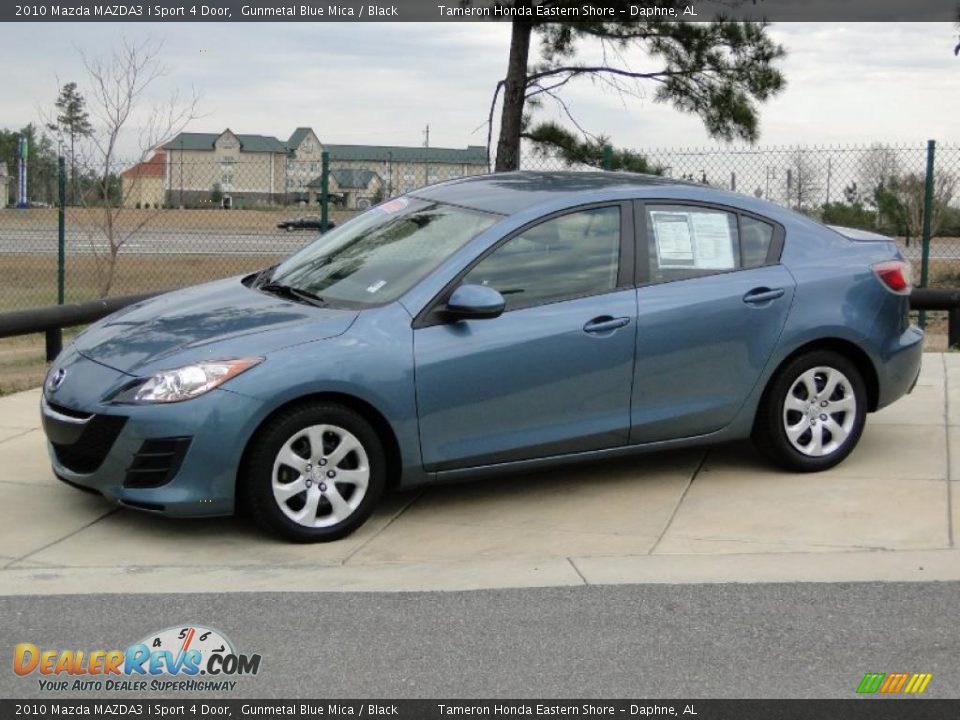 2010 Mazda MAZDA3 i Sport 4 Door Gunmetal Blue Mica / Black Photo #9