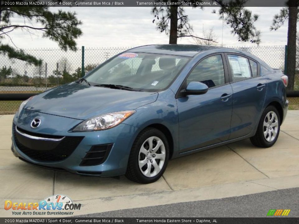 2010 Mazda MAZDA3 i Sport 4 Door Gunmetal Blue Mica / Black Photo #10