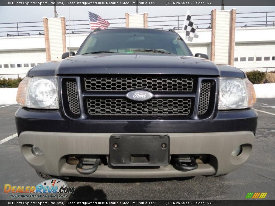 2001 Ford Explorer Sport Trac 4x4 Deep Wedgewood Blue Metallic / Medium Prairie Tan Photo #2