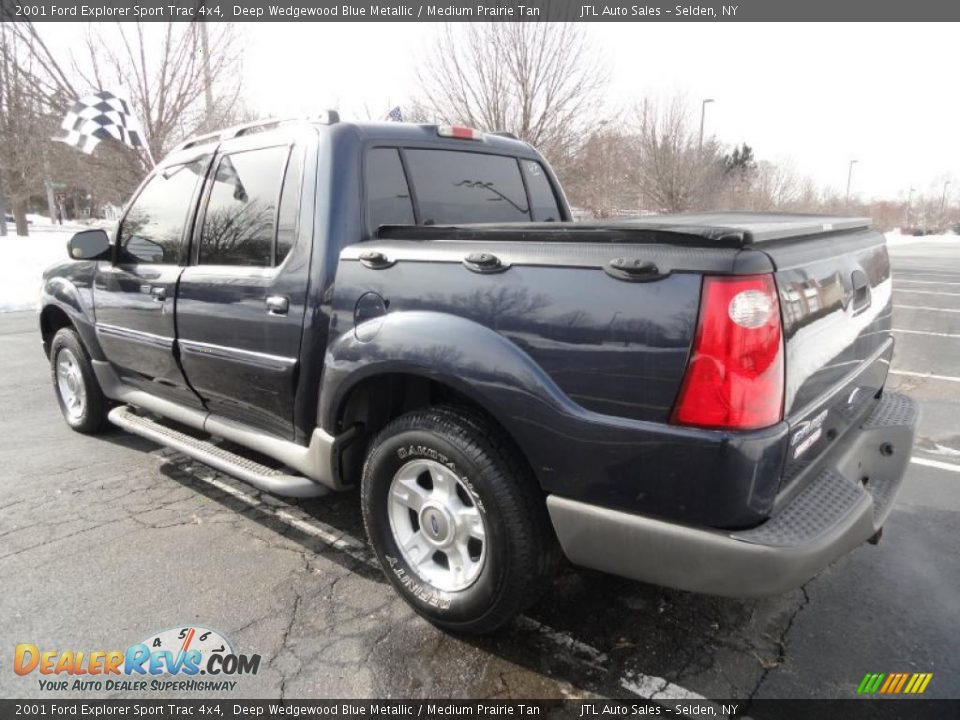 Deep Wedgewood Blue Metallic 2001 Ford Explorer Sport Trac 4x4 Photo #4