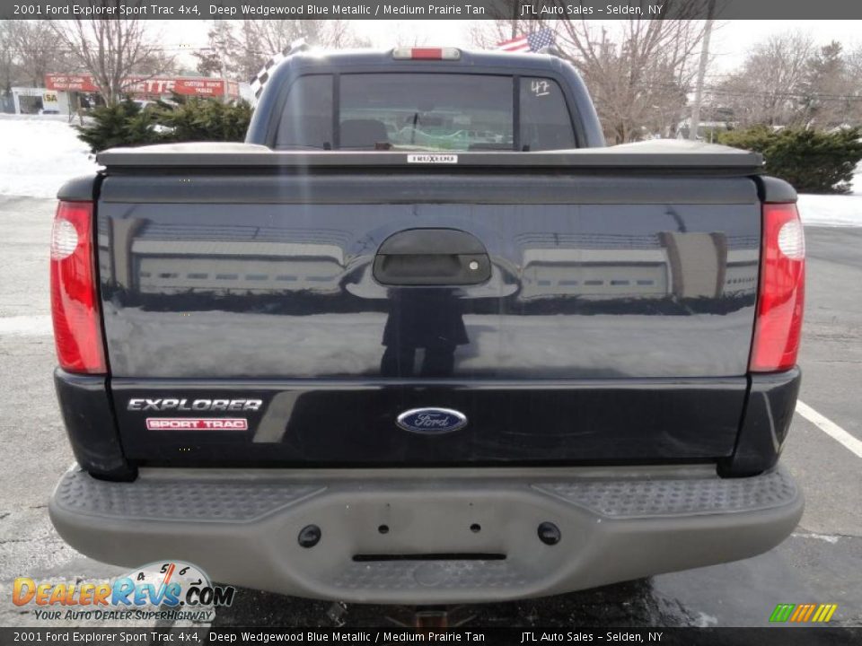 2001 Ford Explorer Sport Trac 4x4 Deep Wedgewood Blue Metallic / Medium Prairie Tan Photo #5