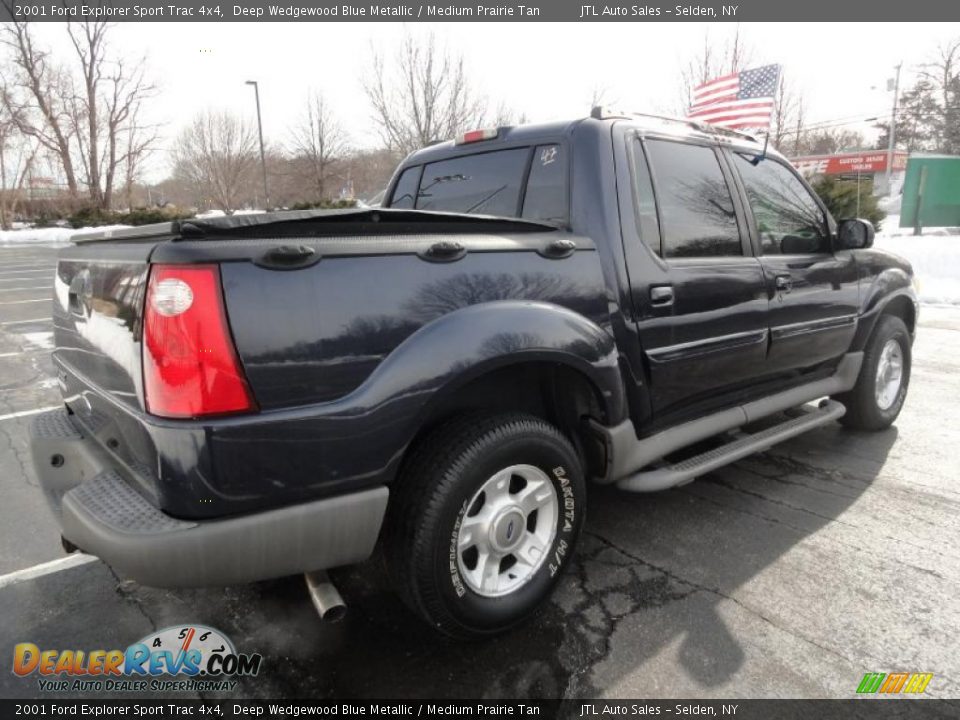 2001 Ford Explorer Sport Trac 4x4 Deep Wedgewood Blue Metallic / Medium Prairie Tan Photo #6