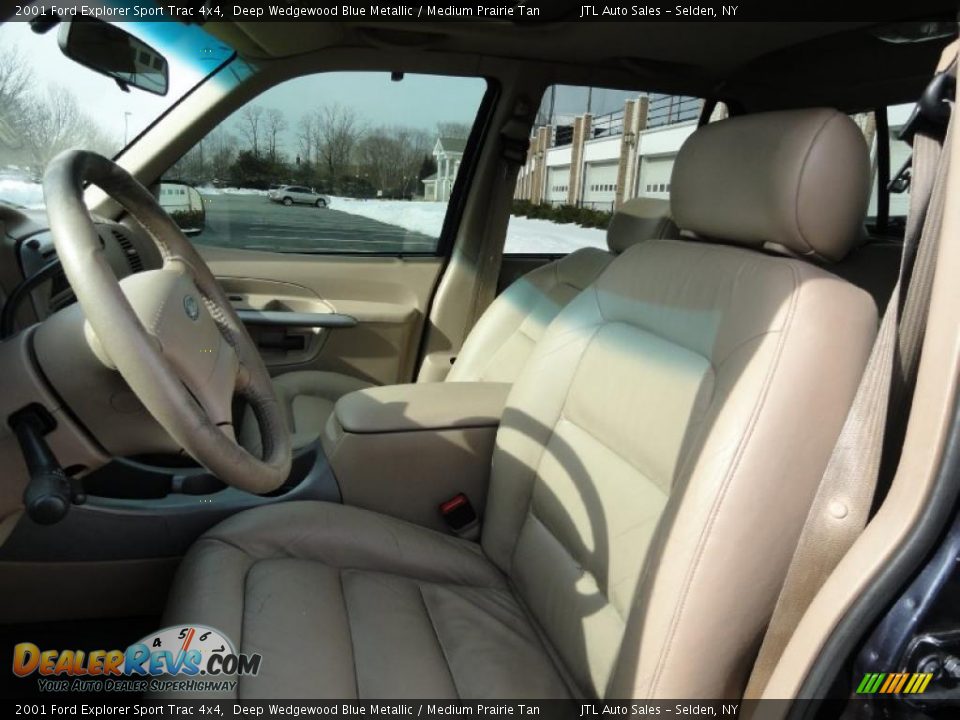 2001 Ford Explorer Sport Trac 4x4 Deep Wedgewood Blue Metallic / Medium Prairie Tan Photo #11