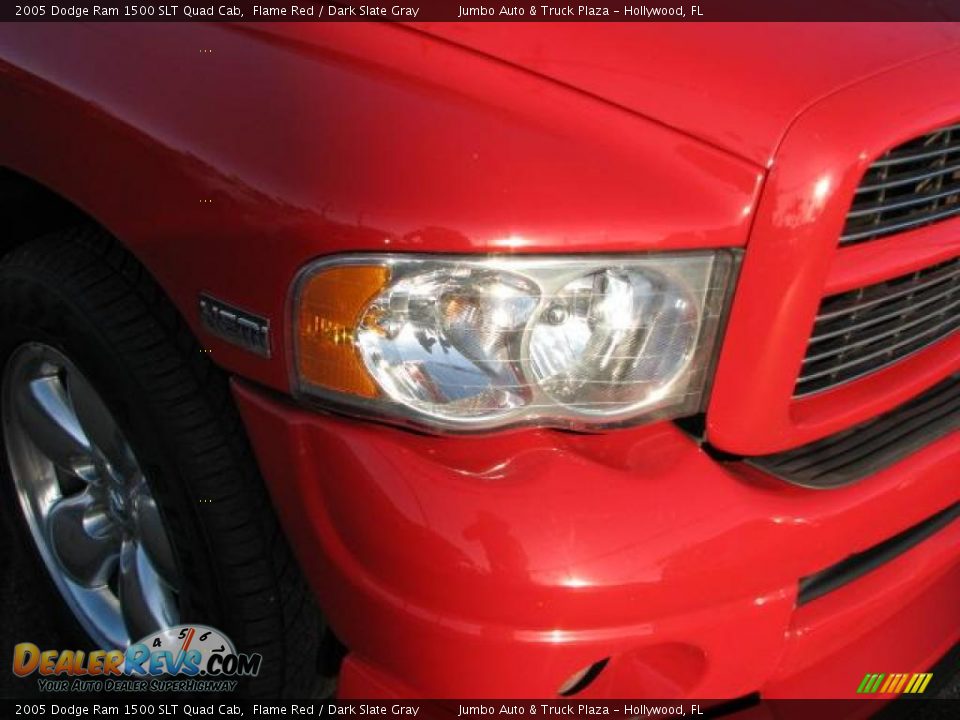 2005 Dodge Ram 1500 SLT Quad Cab Flame Red / Dark Slate Gray Photo #2