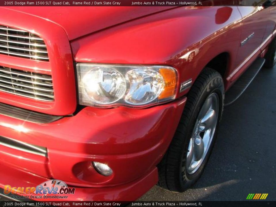 2005 Dodge Ram 1500 SLT Quad Cab Flame Red / Dark Slate Gray Photo #4