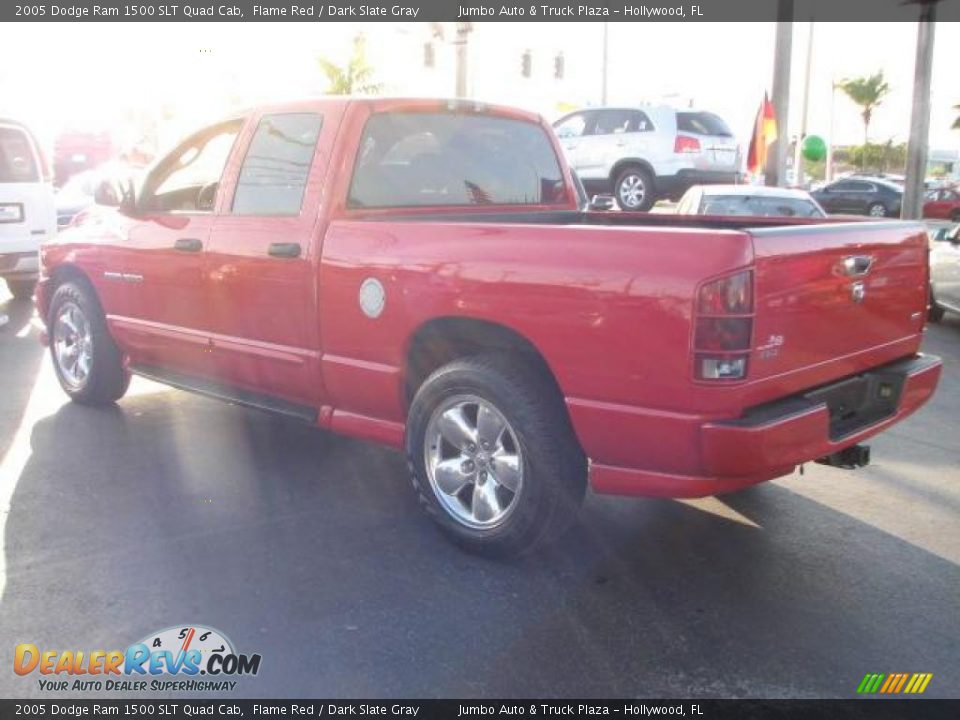 2005 Dodge Ram 1500 SLT Quad Cab Flame Red / Dark Slate Gray Photo #7