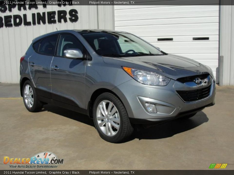 2011 Hyundai Tucson Limited Graphite Gray / Black Photo #1