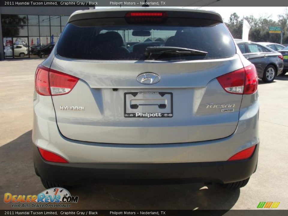 Graphite Gray 2011 Hyundai Tucson Limited Photo #4