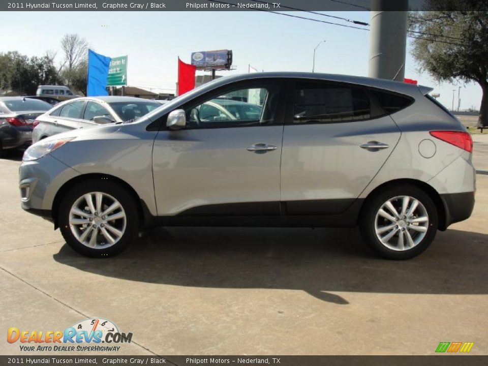 Graphite Gray 2011 Hyundai Tucson Limited Photo #6