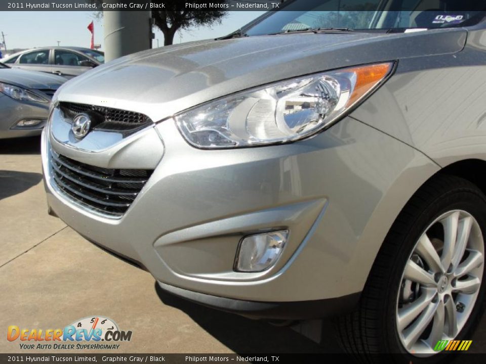 2011 Hyundai Tucson Limited Graphite Gray / Black Photo #9