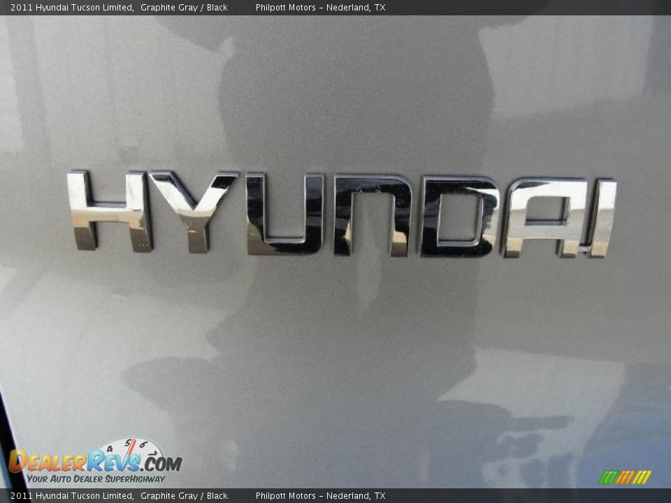 2011 Hyundai Tucson Limited Graphite Gray / Black Photo #14