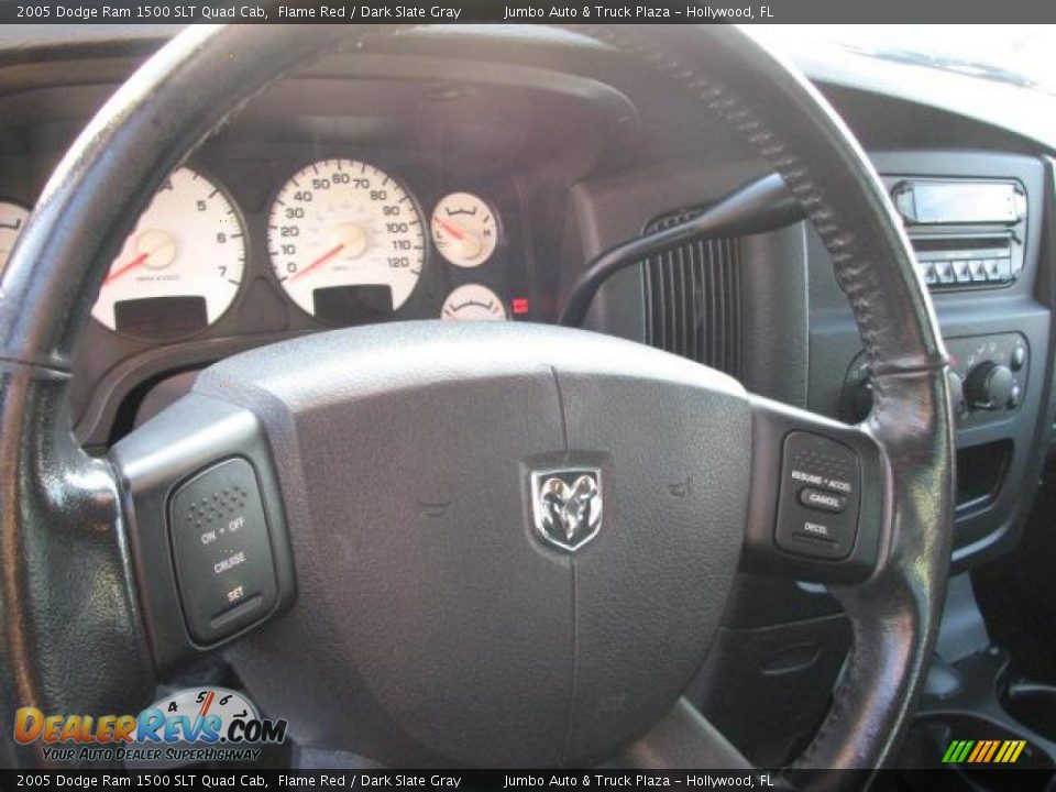 2005 Dodge Ram 1500 SLT Quad Cab Flame Red / Dark Slate Gray Photo #20