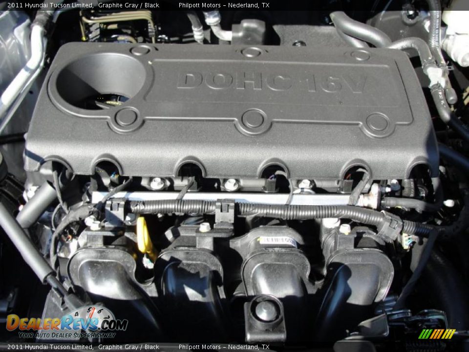 2011 Hyundai Tucson Limited 2.4 Liter DOHC 16-Valve CVVT 4 Cylinder Engine Photo #16